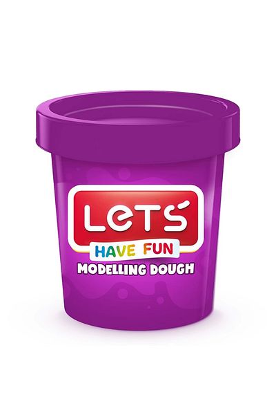 Lets Single Color Play Dough Neon Purple 150 Gr