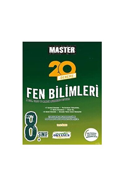 Okyanus Yayınları 8.sınıf Master Fen Bilimleri 20'li Deneme