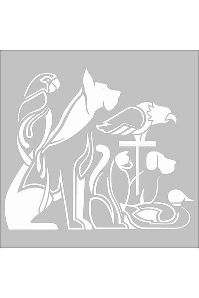 Artdeco Stencil 30x30cm Animal World-1 112