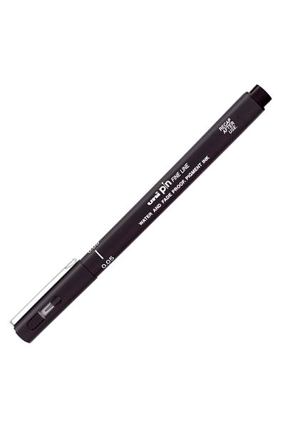 Unibal Black L Pin 0.05 Acrylic Tip Pen