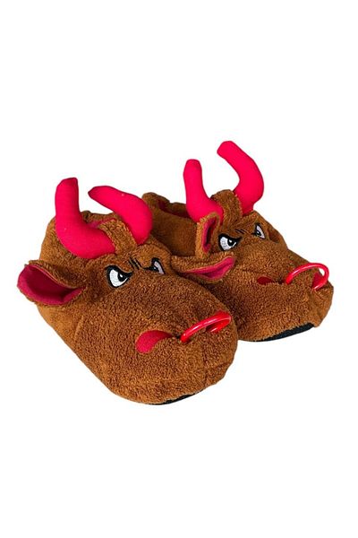 Liger Unisex Αντιολισθητικά και ηχομονωτικά παπούτσια σπιτιού με φιγούρες - TABA RED