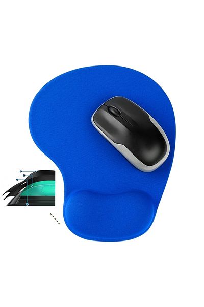Boldy Pad mouse anti-alunecare cu suport pentru încheietura mâinii cu gel de silicon - Mousepad cu gel