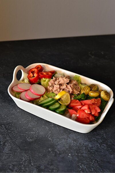 şirineşyalarım Master Collection Rectangular Bowl with Handle - 25 cm / 1 Piece