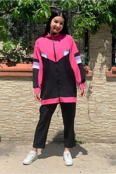 Moda Rosa 25K3058 - Pink - Jacket Colorful Double Suit