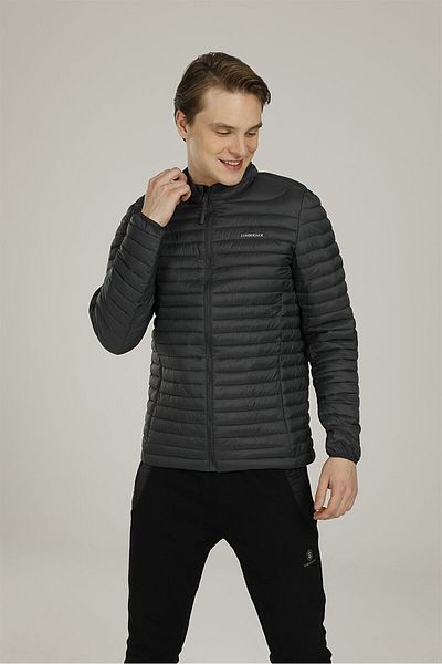 lumberjack Ανδρικό μαύρο παλτό Perry B1 - 100438123 rss