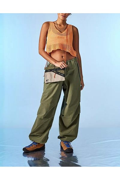 september island Khaki Oversize Trousers