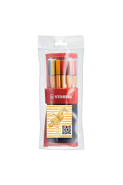 Stabilo Point 88 Roller Set 25 Colors Felt Tip Pen 8825-021