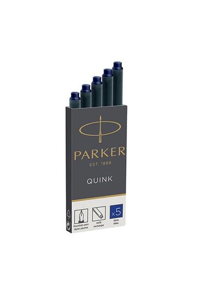 Parker خرطوشة كوينك 5 قطع باللون الأزرق