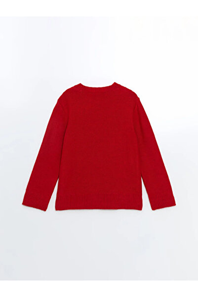 LC Waikiki Bisiklet Yaka Kendinden Desenli Kadin Triko Kazak - W4hn02z8