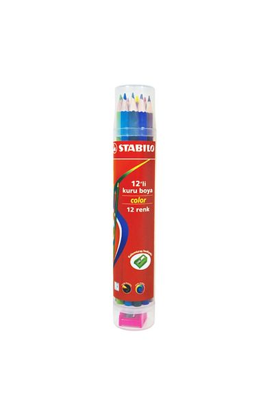 Stabilo Stabılo Color 12 Colors Plastic Tube Dry Color