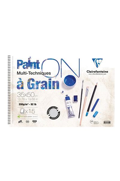 Clairefontaine Esmo Clairefontaine Paint-on 35x50 Drawing Notebook 200gr 15yp 96625