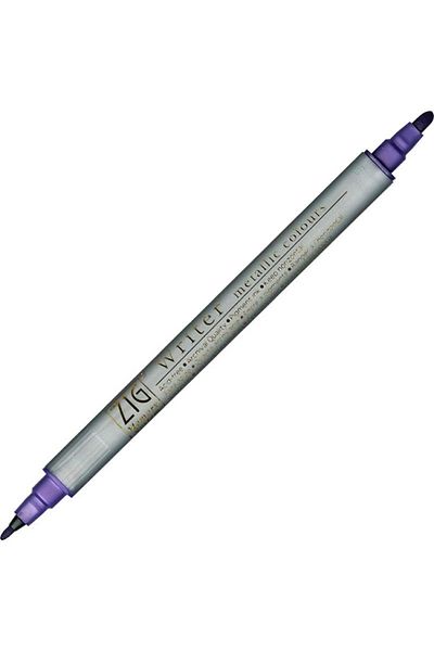 Zig Zig Calligraphy Pen Metallic Purple
