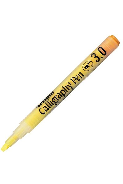 artline Artline Emp-3cl 3.0 Pastel Calligraphy Pen Yellow