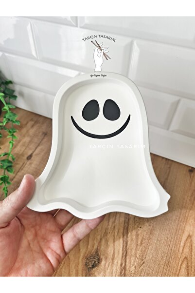 TARÇIN TASARIM Halloween Dekoratif Tabak,Sunum,Takı Tabağı,Hayalet Dekor,Cadı...
