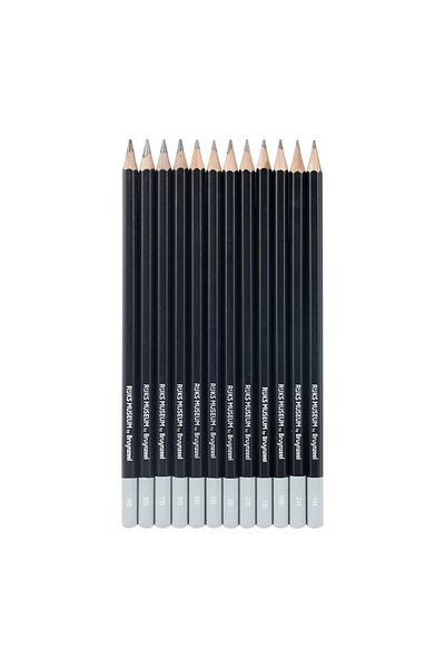 Bruynzeel Ruks Museum - Graphite Graduated Drawing Pencils Set of 12