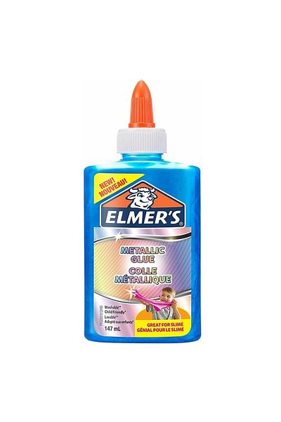 Elmers 2109503 Metallic Blue Slime Liquid Adhesive - 147 ml