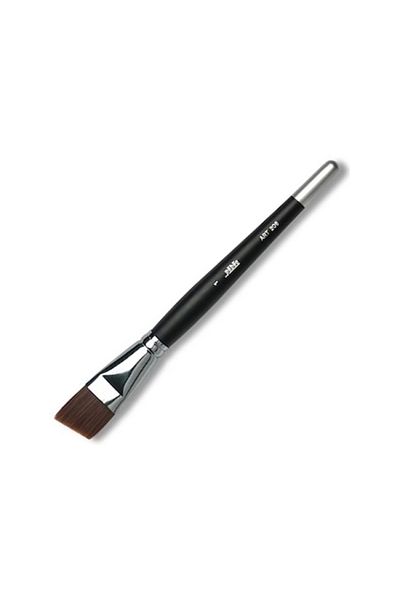 Pebeo 208/1 Synthetic Flat Cut K.handle Oil Acrylic Brush Black