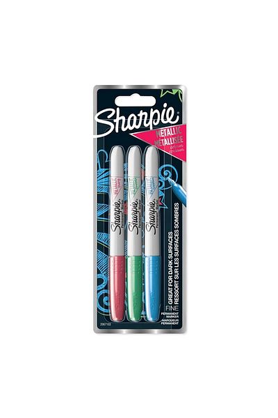 Sharpie Metallic Permanent Marker with Blister 3 Colors2067103