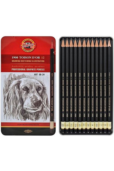 Koh-i Noor Koh-i Noor 1912 Toison D'or 12-Piece Graduated Pencil Set