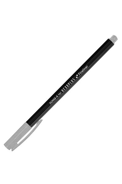 Dong-A Light Gray Hexaplus Fiber - Nib Fine Pen No:65