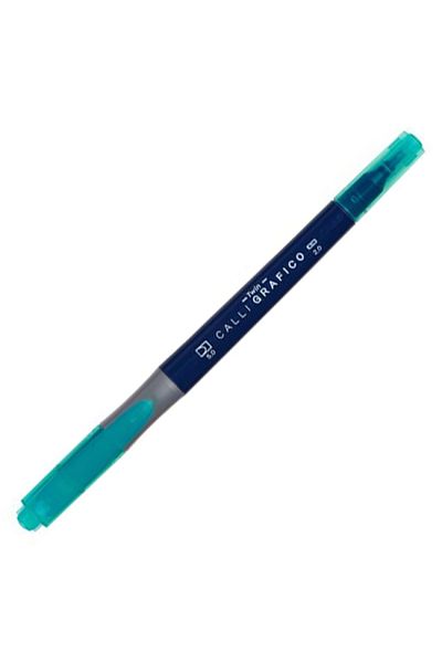 Dong-A Cut Nib Double Sided Calligraphy Pen Emerald Green No:55