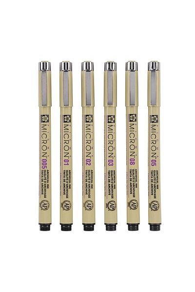 Sakura Pıgma Micron Technical Drawing Pen Set of 6