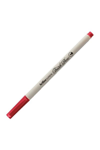 artline Supreme Epfs-f Brush Tip Pen Red