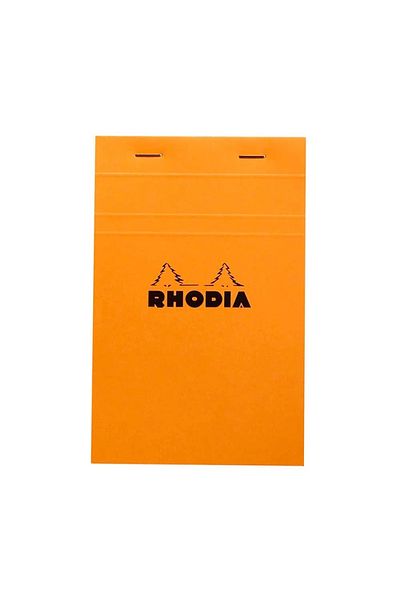Rhodia Rhodia R14200 110x170mm Checked Memo Pad Orange Cover 80 Yp