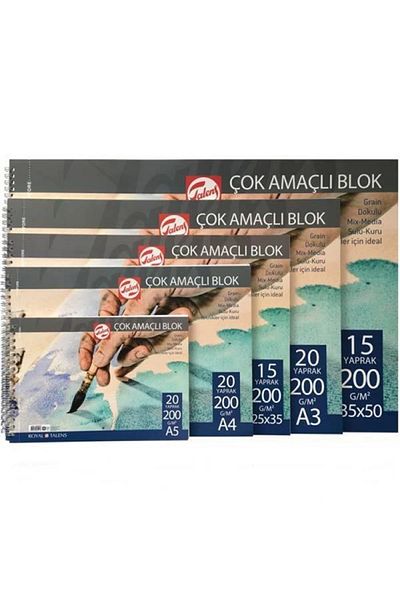 Talens Multi-Purpose Picture Blocks 200 Gr A5