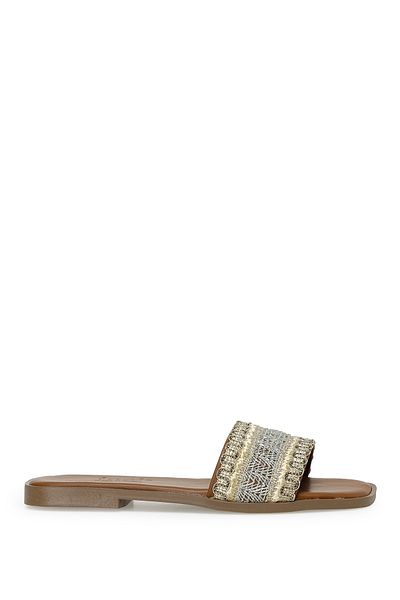 İnci Γυναικείες flat παντόφλες Milan 3FX Gold