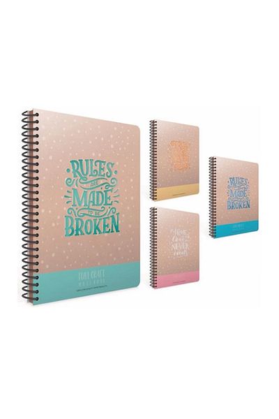 Gıpta Full Carft Spiral Hard Cover Notebook A5 96ypUnlined
