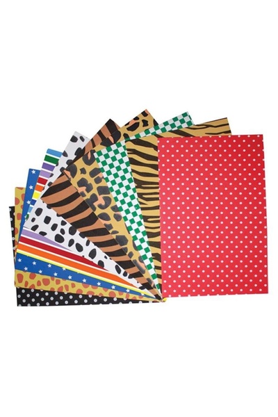 Ticon 272502 Desenli Eva 20x30cm 10'lu Karışık Renk Desen