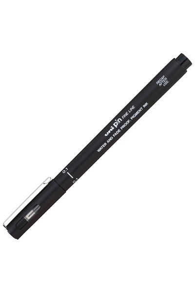 UNİ-BALL Uni Pin CS1-200 Chısel 1.0 Fıne Line Cut Point Drawing Pen Black