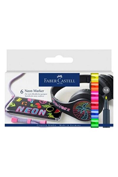 Faber Castell Neon Marker 6'lı Set
