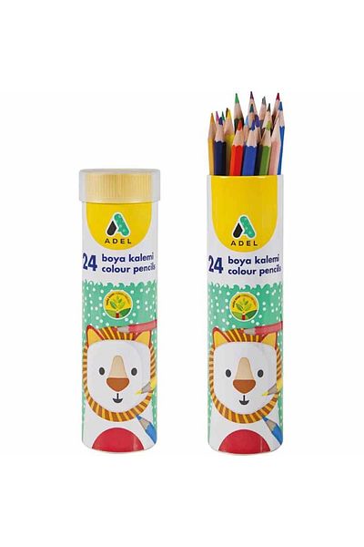 Adel Metal Tube Dry Paint Pen Full Size 24 Colors