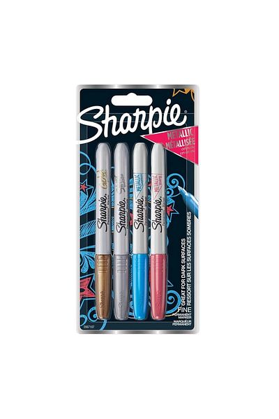 Sharpie Metallic Permanent Marker with Blister 4 Colors2067107