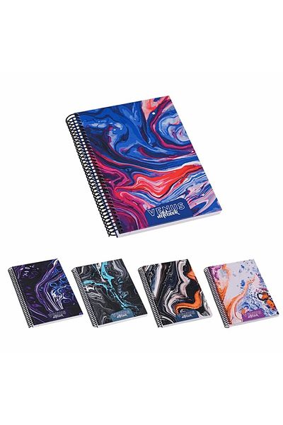 Mikro Venus Spiral Patterned Hard Cover 17x24 120ypStriped Deft