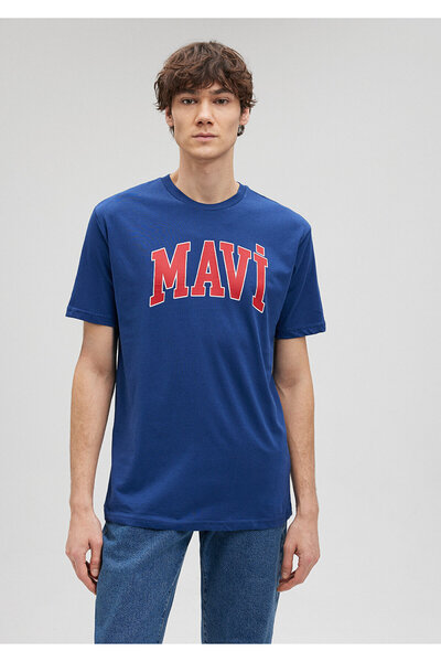 Mavi Μπλουζάκι με λογότυπο μπλε ναυτικό φαρδιά εφαρμογή / χαλαρή εφαρμογή0611711-70758