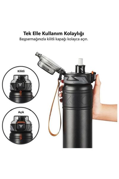 TKK Vagonlife T2022 - ترمس ستانلس ستيل أسود 500 مل