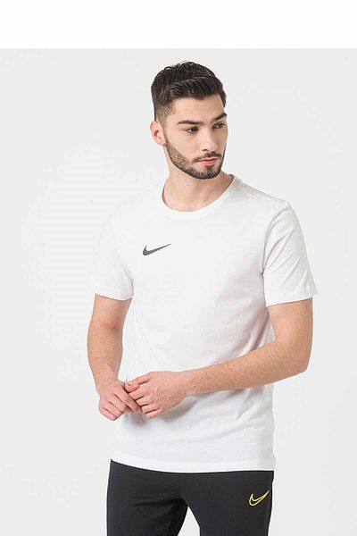 Nike Ανδρικό μπλουζάκι M Nk Df Park20 χτενισμένο βαμβακερό ύφασμα Cw6952-100-λευκό