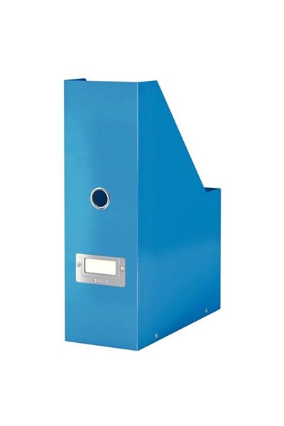 Leitz Wow L-6047 Cardboard Box Folder Magazine Metalic Blue