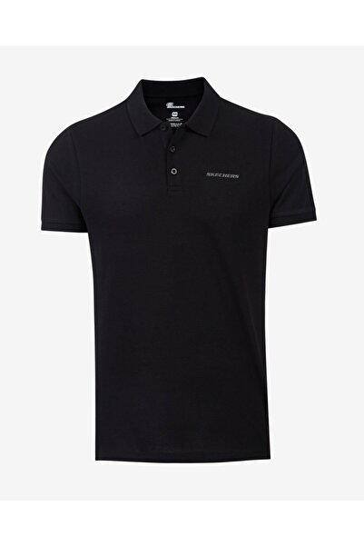 SKECHERS Ανδρικό μπλουζάκι Polo M S211800-001 Μαύρο