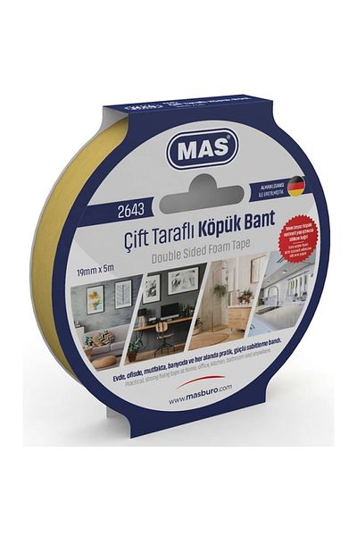 Mas 2643 Double Sided Foam Tape 19Mmx5M