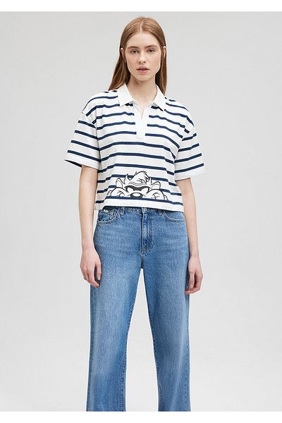 Mavi Tricou cu imprimeu Tasmanian Monster Bleumarin Crop/Scurt1612490-84634