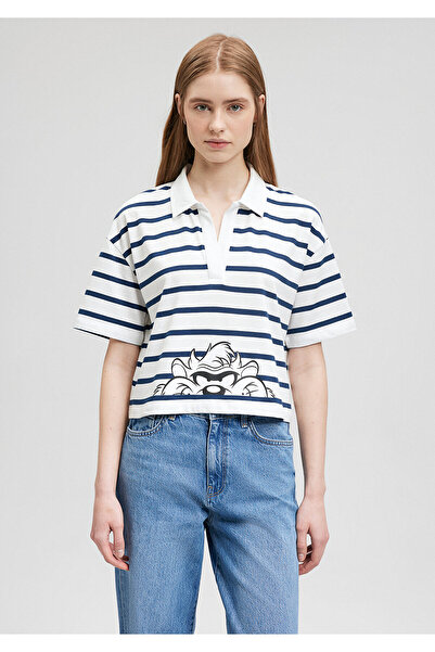 Mavi Μπλουζάκι με στάμπα Tasmanian Devil Navy Blue Crop / Κοντό κόψιμο 1612490 -84634