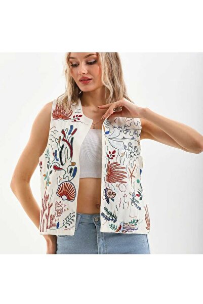 Kısmetin Butiği women's embroidery vest NEW COLLECTION FOR DIFFERENCE LOVERS