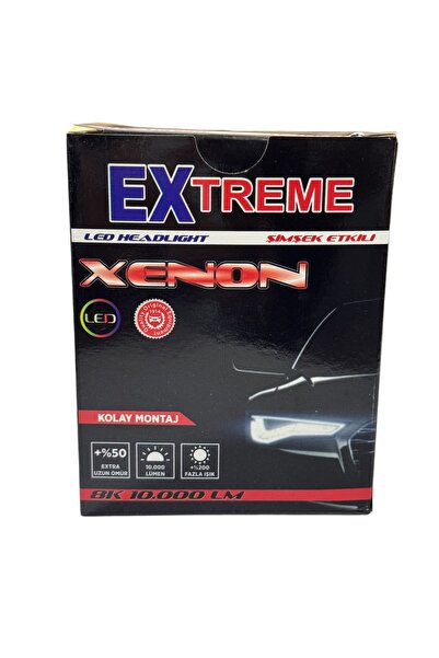 FC F&c Şimşek Etkili Led Xenon H3 Far Ampul 6500k Süper Beyaz, Güçlü Aydınlatma