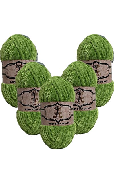 destini Χειροποίητο χοντρό βελούδινο νήμα πλεξίματος 100 γρ. 45 μέτρα Μαλακό ...