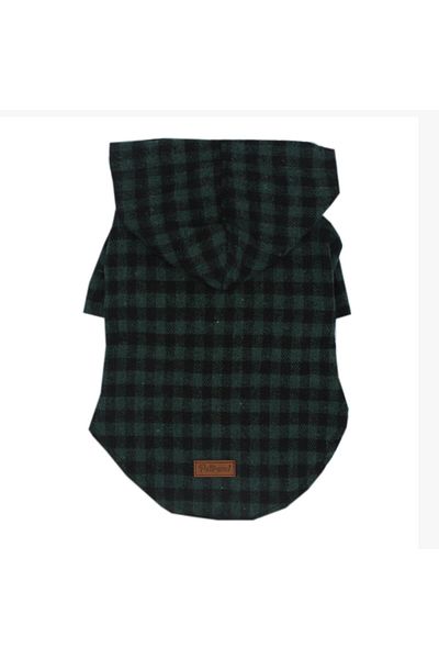 Pettrend Khaki Plaid Lumberjack Shirt Cat Dog Shirt Cat Dog Outfit