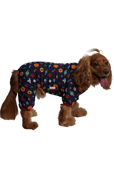 Pawstar Space Rompers Space Cat Dog Combed Cotton Pajamas Jumpsuit